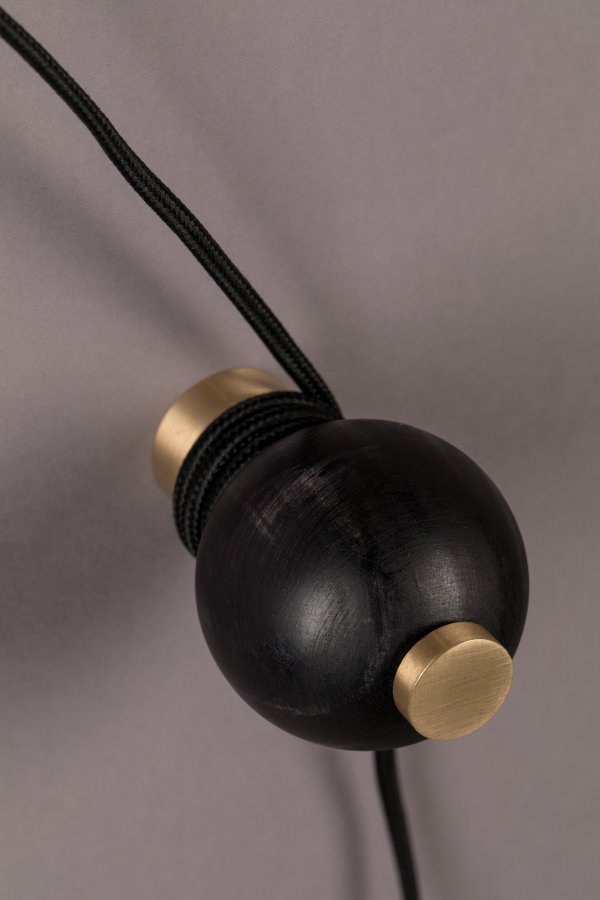 DUTCHBONE Bulan Wandleuchte - weißes Glas und Eisen