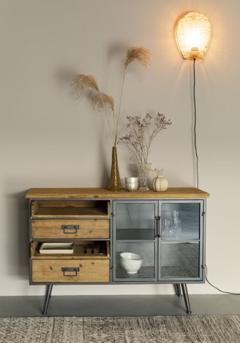 WHITE LABEL LIVING Lena vegglampe - messing metall