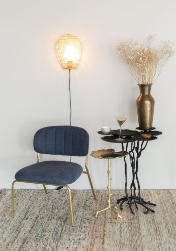 WHITE LABEL LIVING Lena vegglampe - messing metall