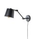 WHITE LABEL LIVING Hajo vegglampe - svart jern