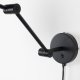 WHITE LABEL LIVING Hajo vegglampe - svart jern