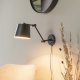 WHITE LABEL LIVING Hajo vegglampe - svart jern