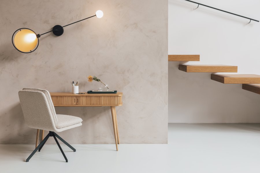 ZUIVER Sirius vegglampe - svart jern