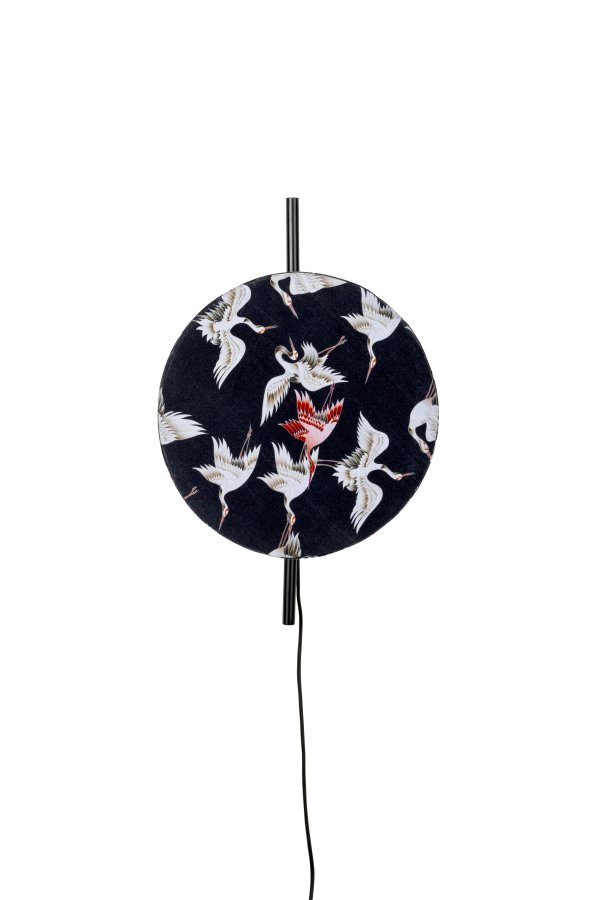 WHITE LABEL LIVING Jaylee vegglampe - svart metall