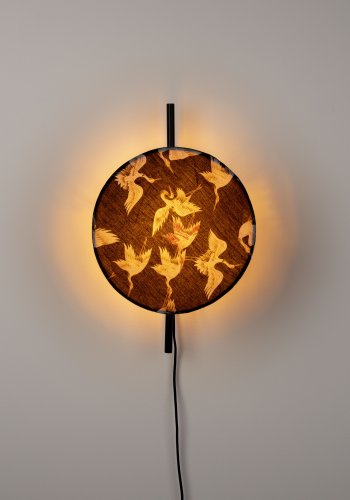 WHITE LABEL LIVING Jaylee vegglampe - svart metall