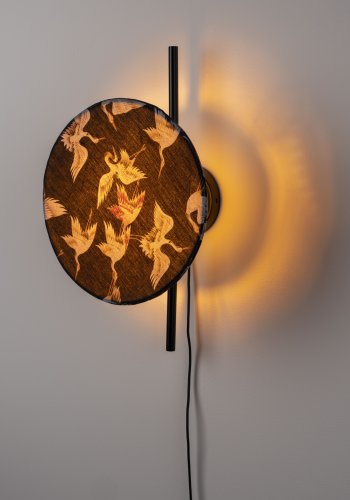 WHITE LABEL LIVING Jaylee vegglampe - svart metall