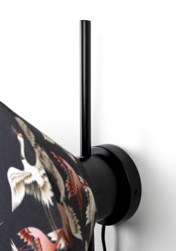 WHITE LABEL LIVING Jaylee vegglampe - svart metall