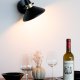 WHITE LABEL LIVING Jona vegglampe - svart jern