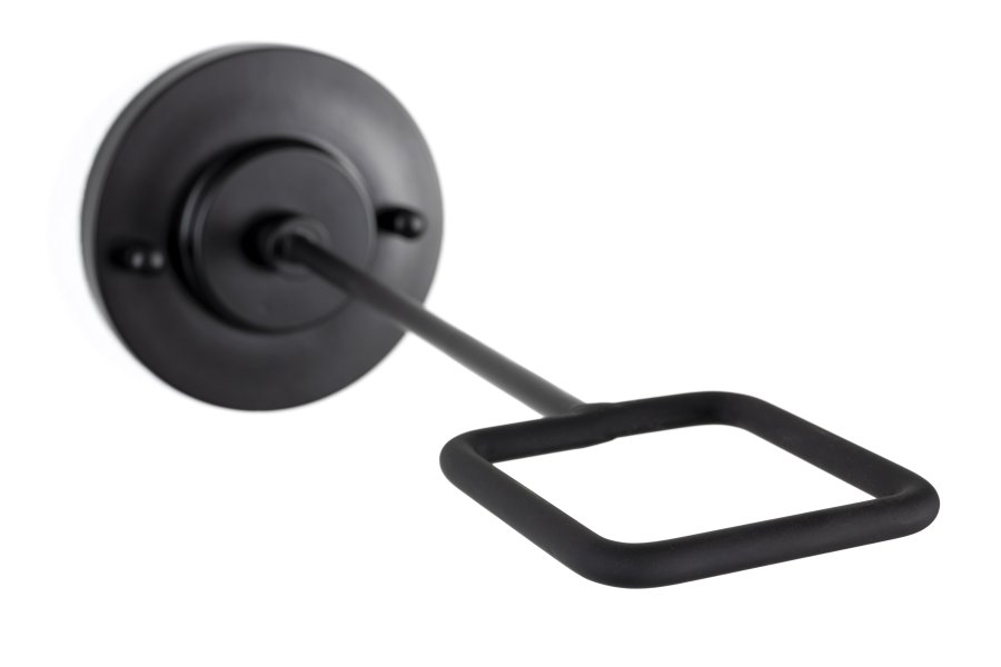 ZUIVER Misty vegglampe - glass og sort metall