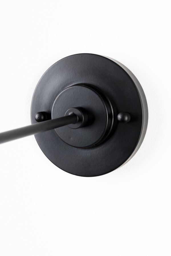 ZUIVER Misty vegglampe - glass og sort metall