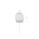 WHITE LABEL LIVING Yumi vegglampe - bl polyester