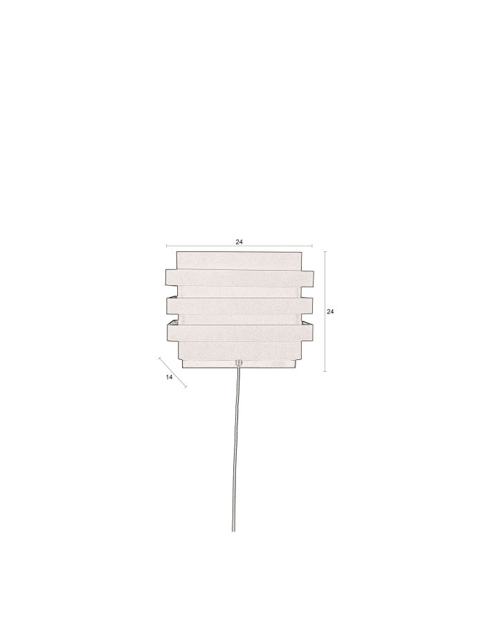 DUTCHBONE Dumont Wandleuchte - schwarzes Eisen