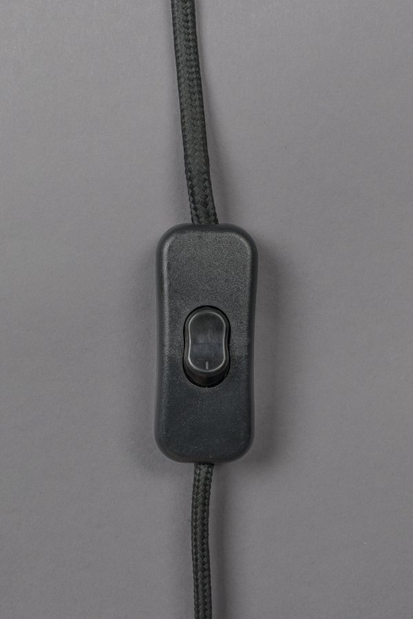 DUTCHBONE Elon Wandleuchte - beige/schwarzes Seil und schwarzes Metall