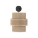 TK Calisto vglampe - natur jute og sort metal
