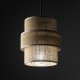 TK Calisto loftlampe - natur jute og sort metal