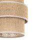 TK Calisto loftlampe - natur jute og sort metal