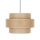 TK Calisto loftlampe - natur jute og sort metal