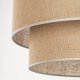 TK Calisto loftlampe - natur jute og sort metal