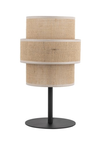 TK Calisto bordlampe - natur jute og sort metal