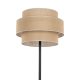 TK Calisto gulvlampe - natur jute og sort metal
