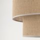 TK Calisto gulvlampe - natur jute og sort metal