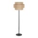 TK Calisto gulvlampe - natur jute og sort metal