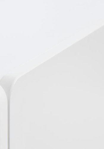 Bera sk�nk, m. 4 l�ger og 2 hylder - hvid MDF og jern (B:160)