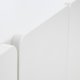 Bera sk�nk, m. 4 l�ger og 2 hylder - hvid MDF og jern (B:160)
