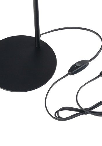 TK Logan bordlampe - svart metall