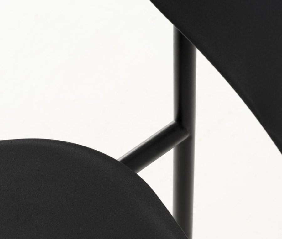 Kirkland spisebordsstol - sort st�l