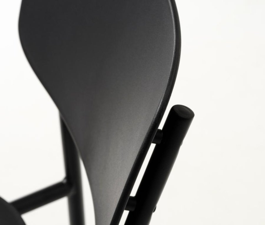 Kirkland spisebordsstol - sort st�l