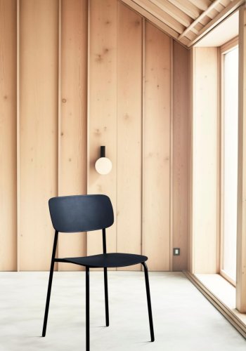 Kirkland spisebordsstol - sort st�l