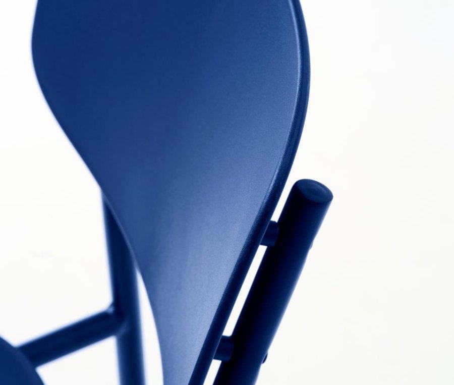 Kirkland spisebordsstol - koboltbl� st�l