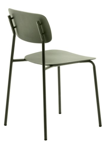 Kirkland spisebordstol - olivengrnne og olivengrnne ben