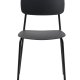 Kirkland spisebordsstol - sort st�l