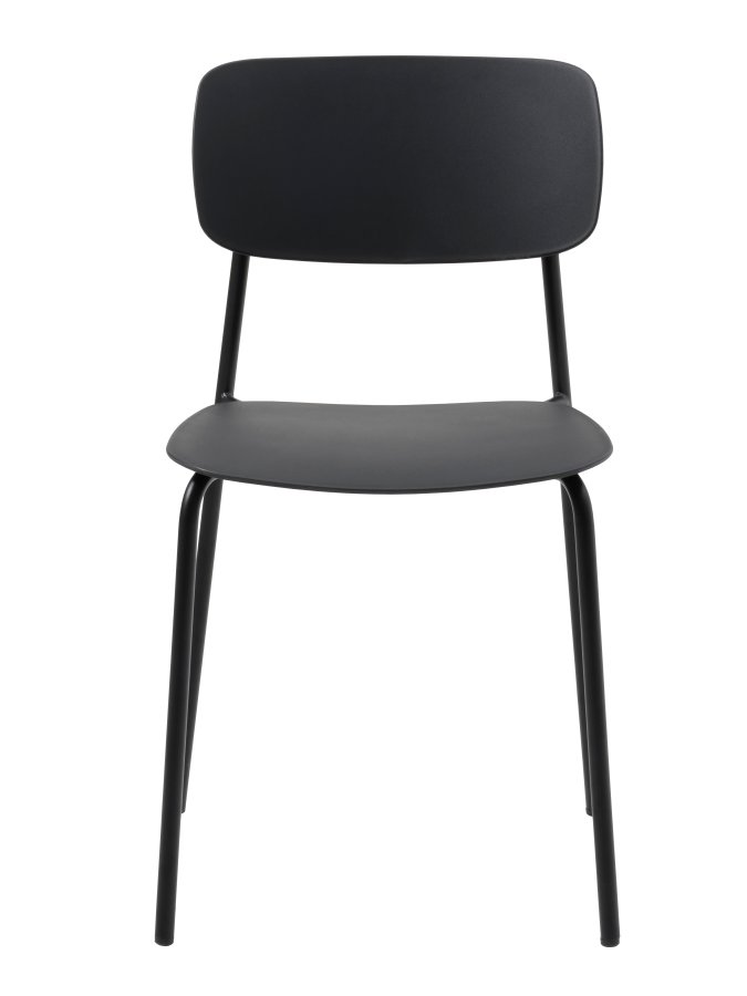 Kirkland spisebordsstol - sort st�l