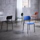 Kirkland spisebordsstol - sort st�l