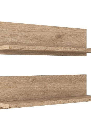 FUNZI LIVING E16 vegghylle - valnttfarget melamin (sett med 2)