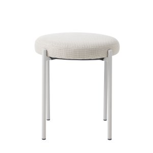 Pelican skammel, rund - sand polyester og sand stl