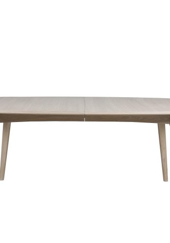 ACT NORDIC Marte spisebord, m. udtrk - hvidpigmenteret egetrsfiner og egetr (180x102)