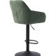 Avola Select Barhocker, mit Rckenlehne, Armlehnen, Fusttze, Trompetenfu  waldgrnes Polyester und schwarzer Stahl