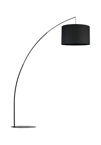 TK Moby gulvlampe - sort stof og sort metal