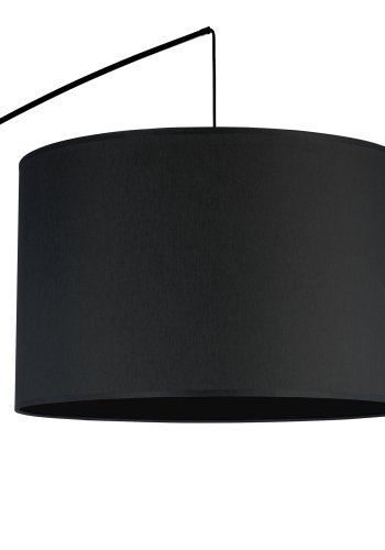 TK Moby gulvlampe - sort stof og sort metal