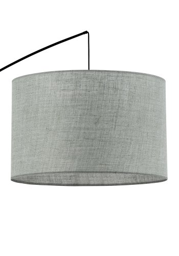 TK Moby gulvlampe - grnt stoff og sort metall