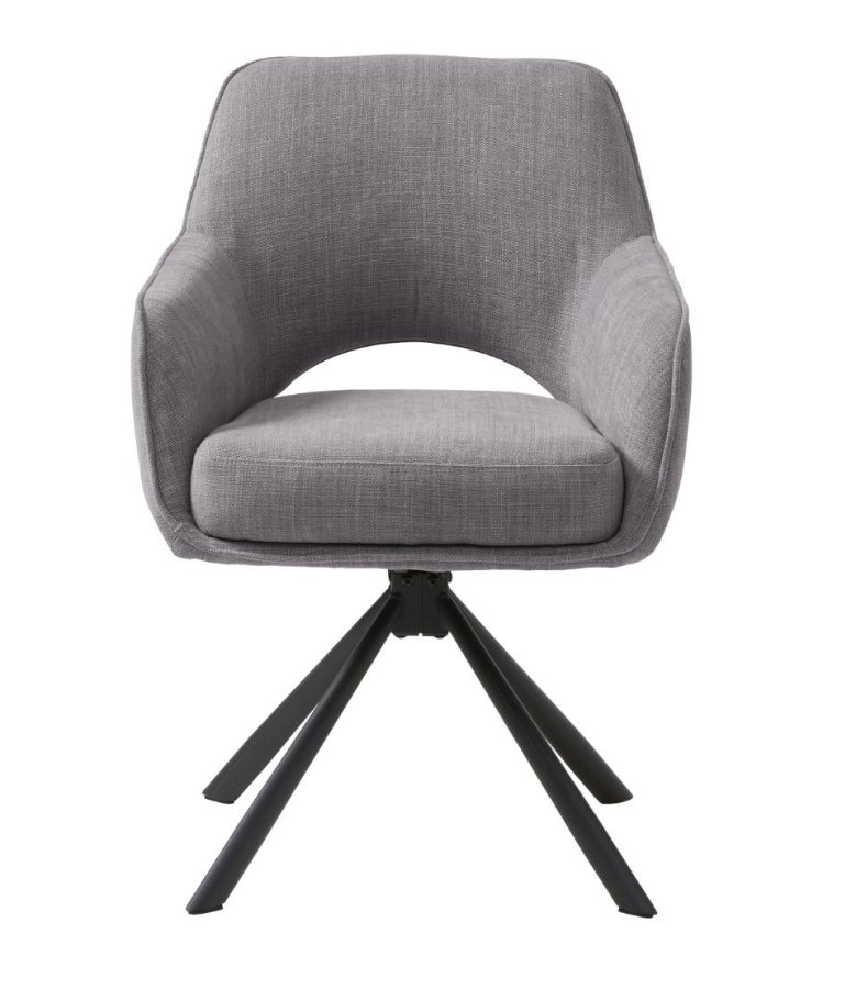 UNIQUE FURNITURE - COWLEY ARMCHAIR GRAPHITE