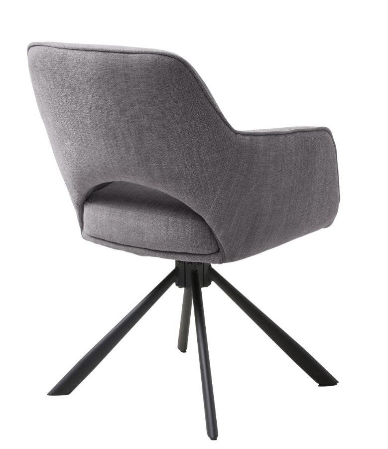 UNIQUE FURNITURE - COWLEY ARMCHAIR GRAPHITE