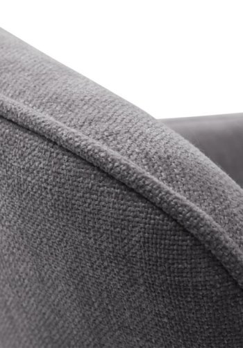 UNIQUE FURNITURE Cowley spisebordsstol, m. arml�n og drejefunktion - grafit gr� polyester og sorte ben