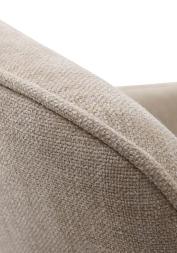 UNIQUE FURNITURE Cowley spisebordsstol, m. arml�n og drejefunktion - linned polyester og sorte ben