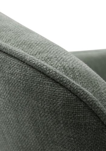 UNIQUE FURNITURE Cowley spisebordsstol, m. arml�n og drejefunktion - skovgr�n polyester og sorte ben