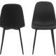 ACT NORDIC Celia spisestuestol - sort stoff og sort stl